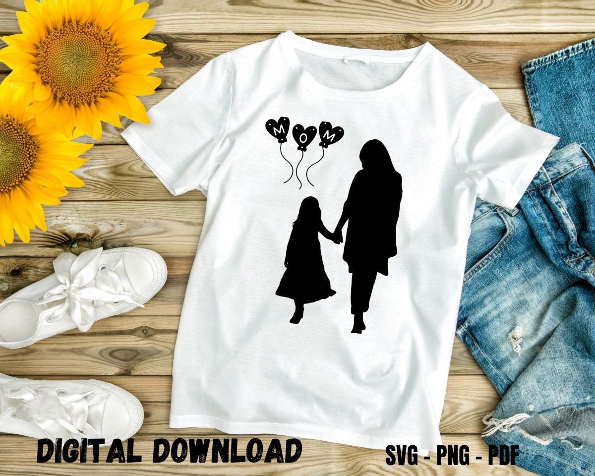 Beautiful T-shirt Print for Mom and Daughter