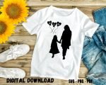 Beautiful T-shirt Print for Mom and Daughter