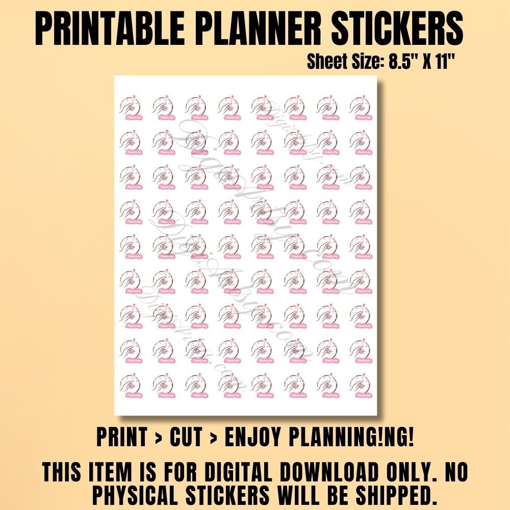 Manicure Planner Stickers