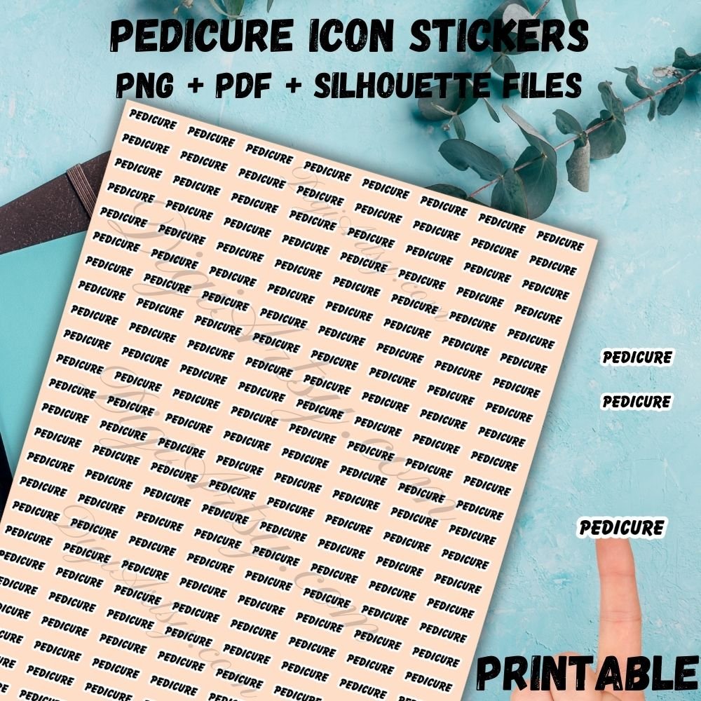 Pedicure Planner Stickers