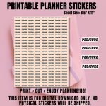 Pedicure Printable Planner Sticker