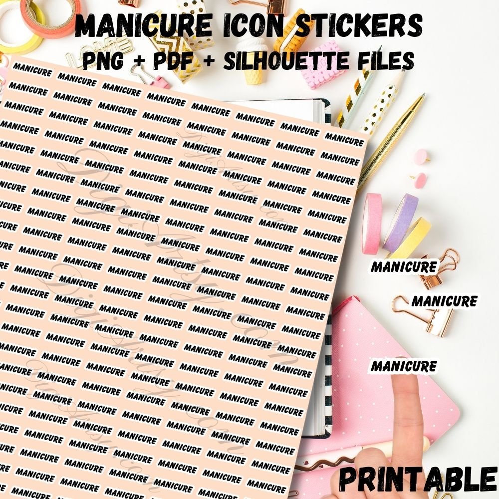 Manicure Planner Stickers