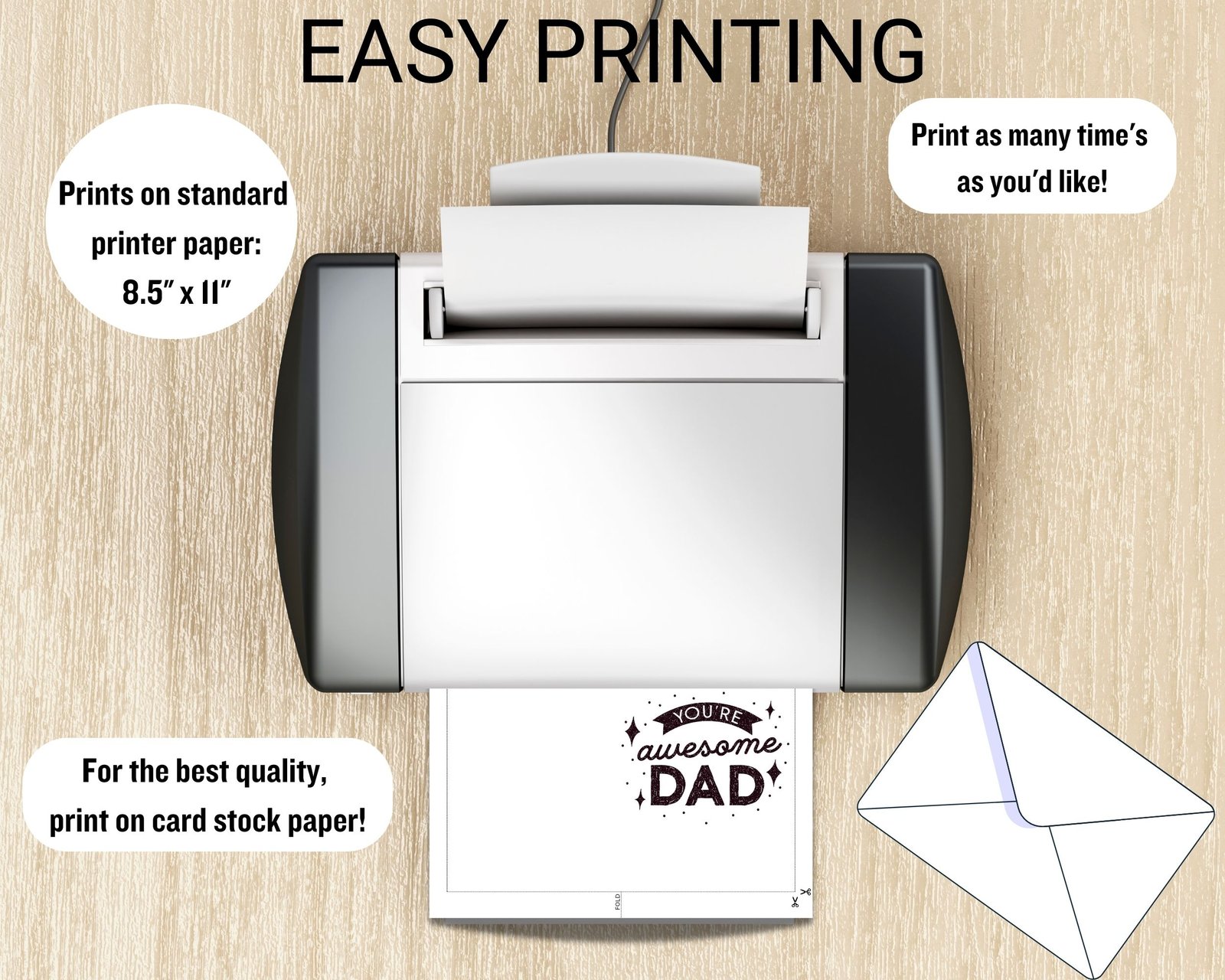 You Are Awesome Dad Printable Card - Image 5