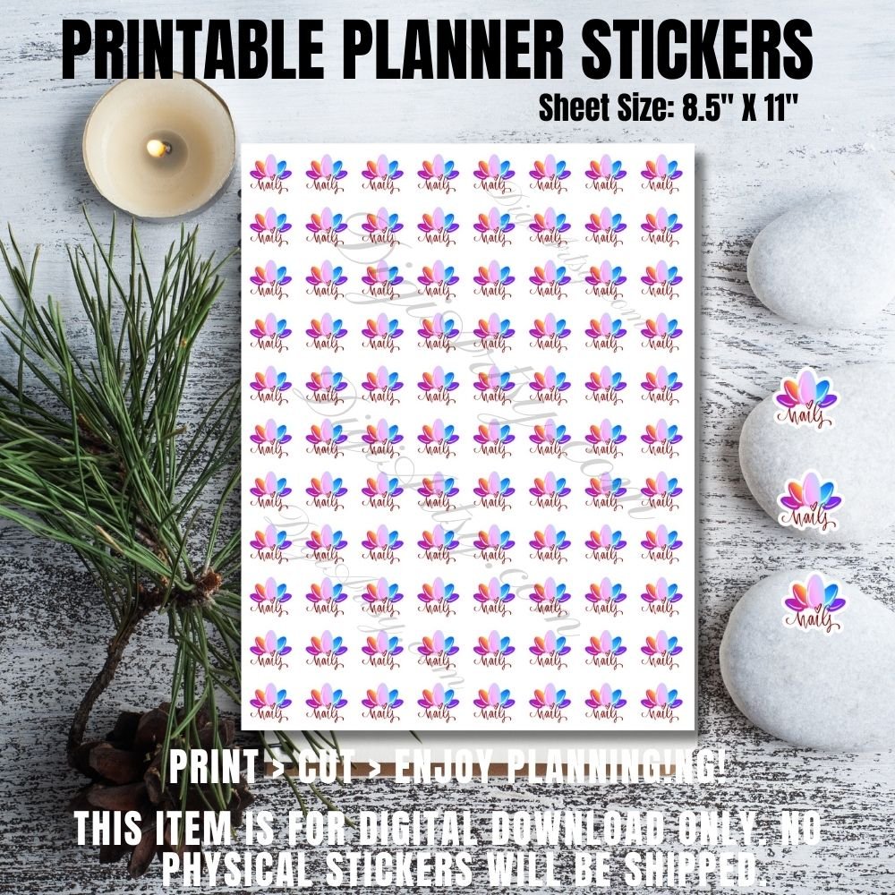 Nail Polish Planner Stickers