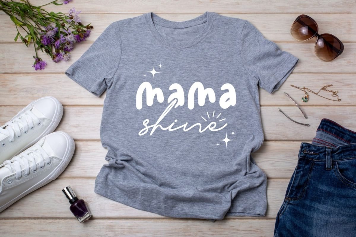 Mama Shine T-shirt Design Print for Mom
