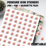 Pedicure Printable Sticker