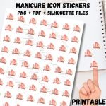 Manicure Icon sticker for Planner