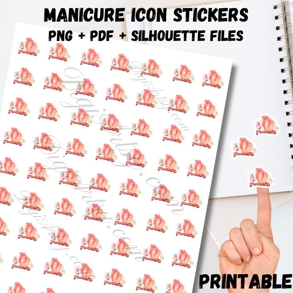 Manicure Icon sticker for Planner