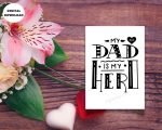 My Dad is My Hero Digital Card for Dad