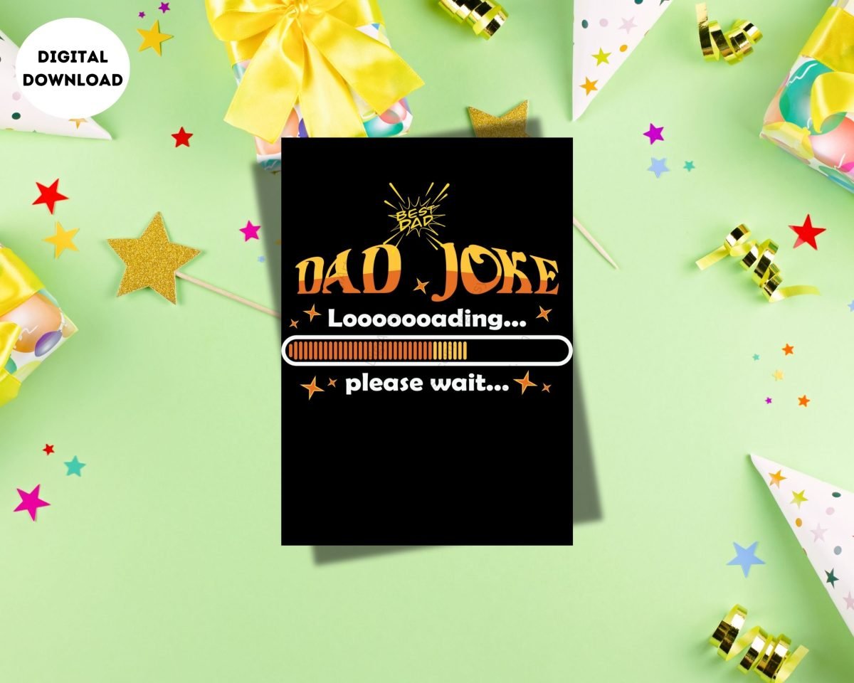 Funny Dad Joke Loading Card Print