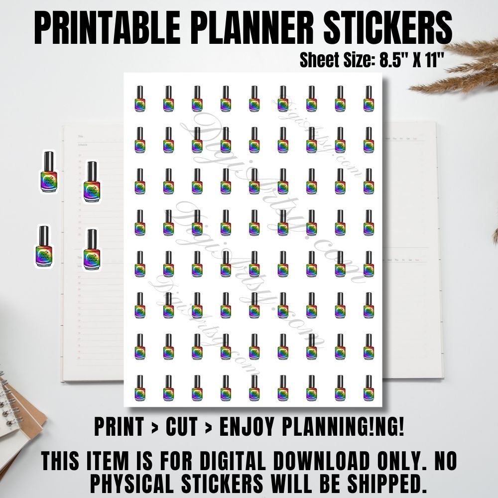 Nail Polish Printable Sticker