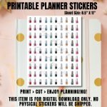 Nail Polish Printable Sticker