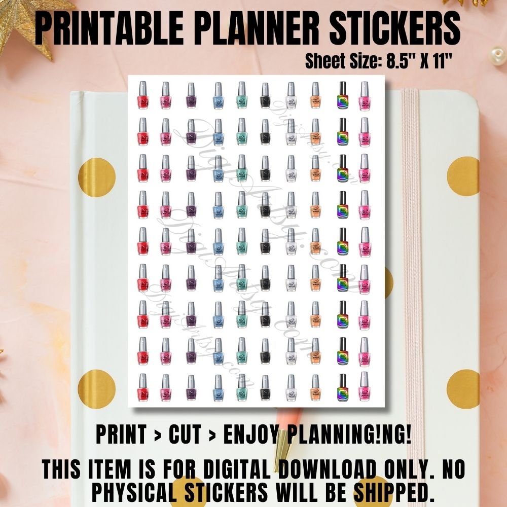 Nail Polish Printable Sticker