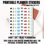 bill due Printable Stickers