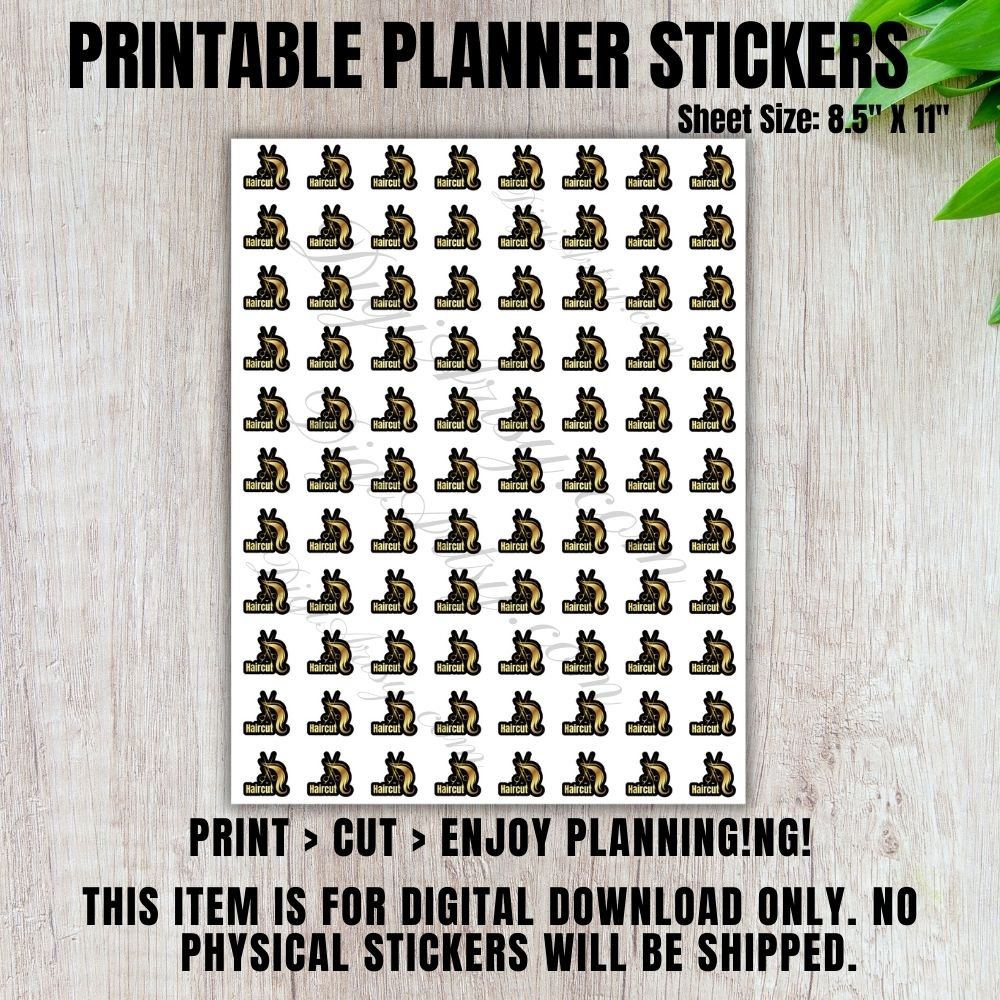 Haircut Planner Stickers