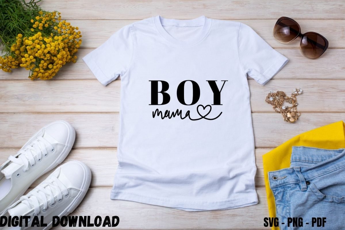 Boy Mama Tshirt Design for Kids