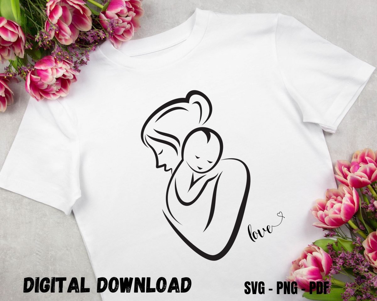 Love T-shirt Design for New Mom