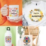 Inspirational Boho Flower PNG Bundle