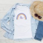 Boho Rainbow T-Shirt Design