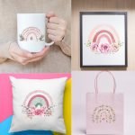 Boho Rainbow T-Shirt Design