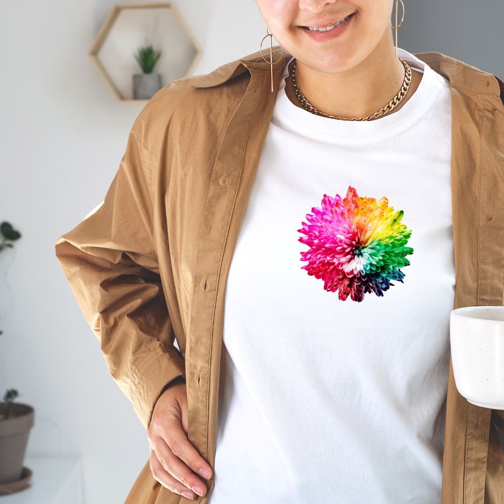 Colorful Splash Floral T-shirt printable Designs