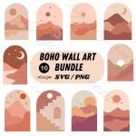 Boho Landscape T-Shirt Prints Bundle