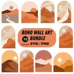 Boho Wall Art T-Shirt Prints Bundle