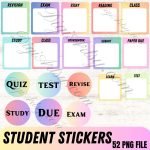 Student Stickers for Digital Planners