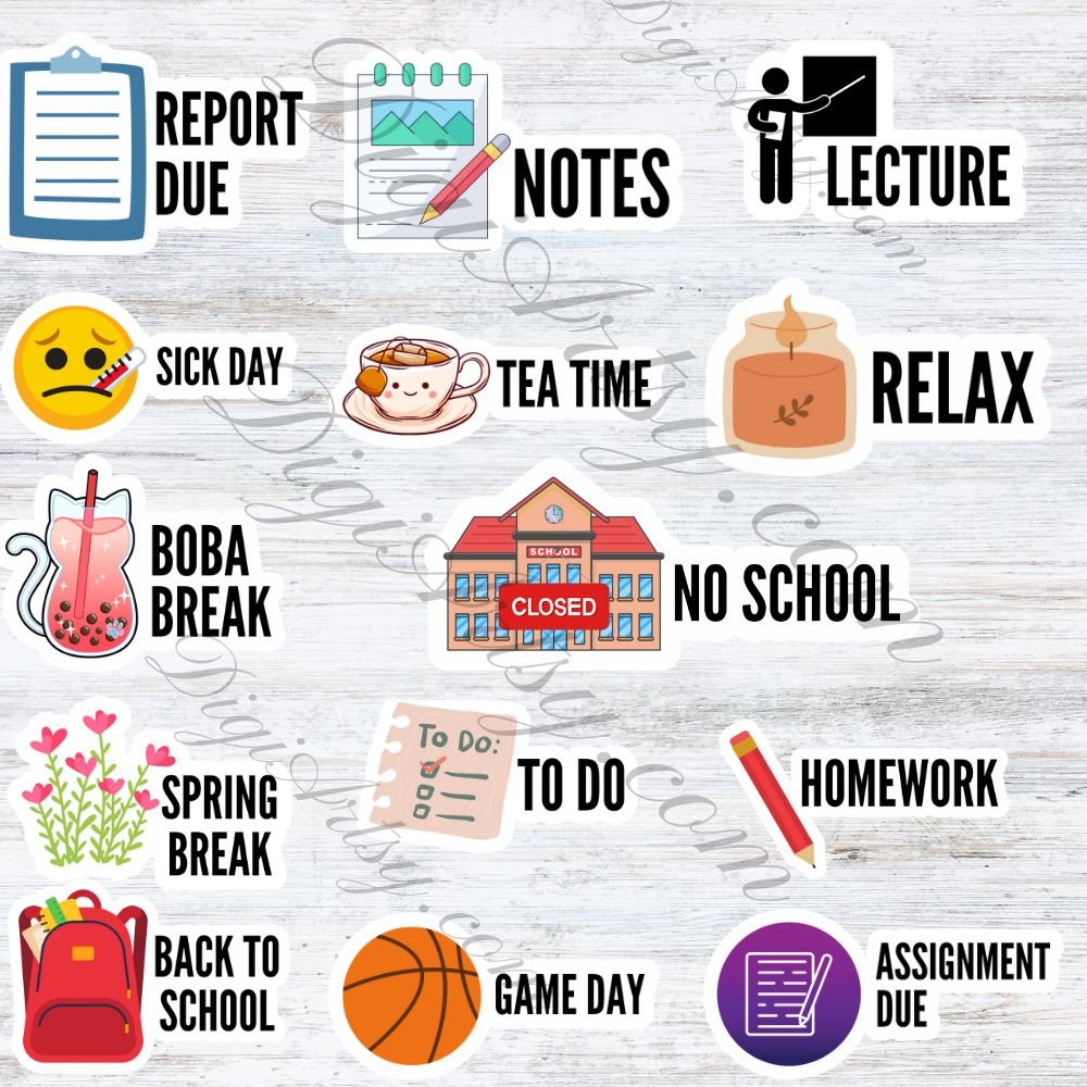 School Students Planner PNG