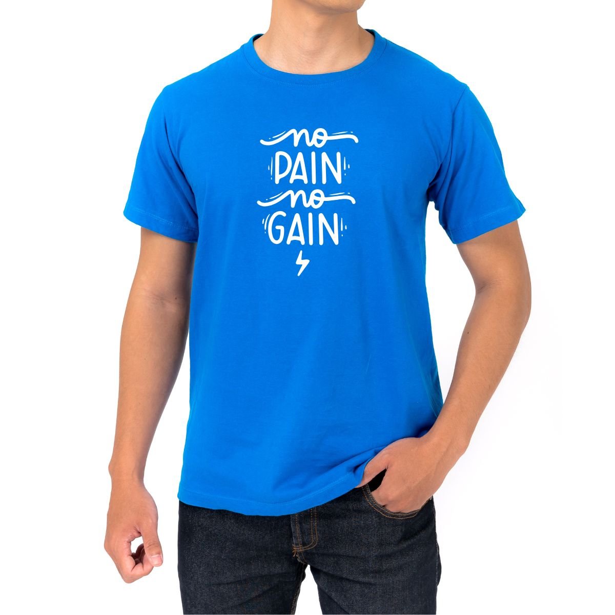 No Pain No Gain Workout Sayings Design Print