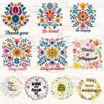 Floral Motivational Sayings Png Bundle