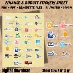 Finance and Budget Digital Stickers