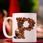 Alphabet coffee clipart