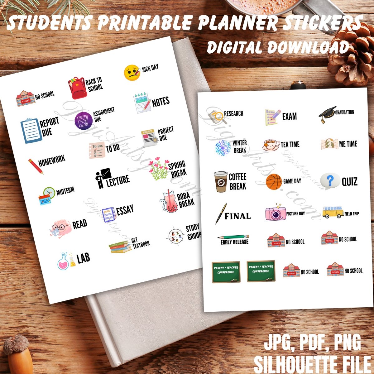 Professional Student Sticker for Planner