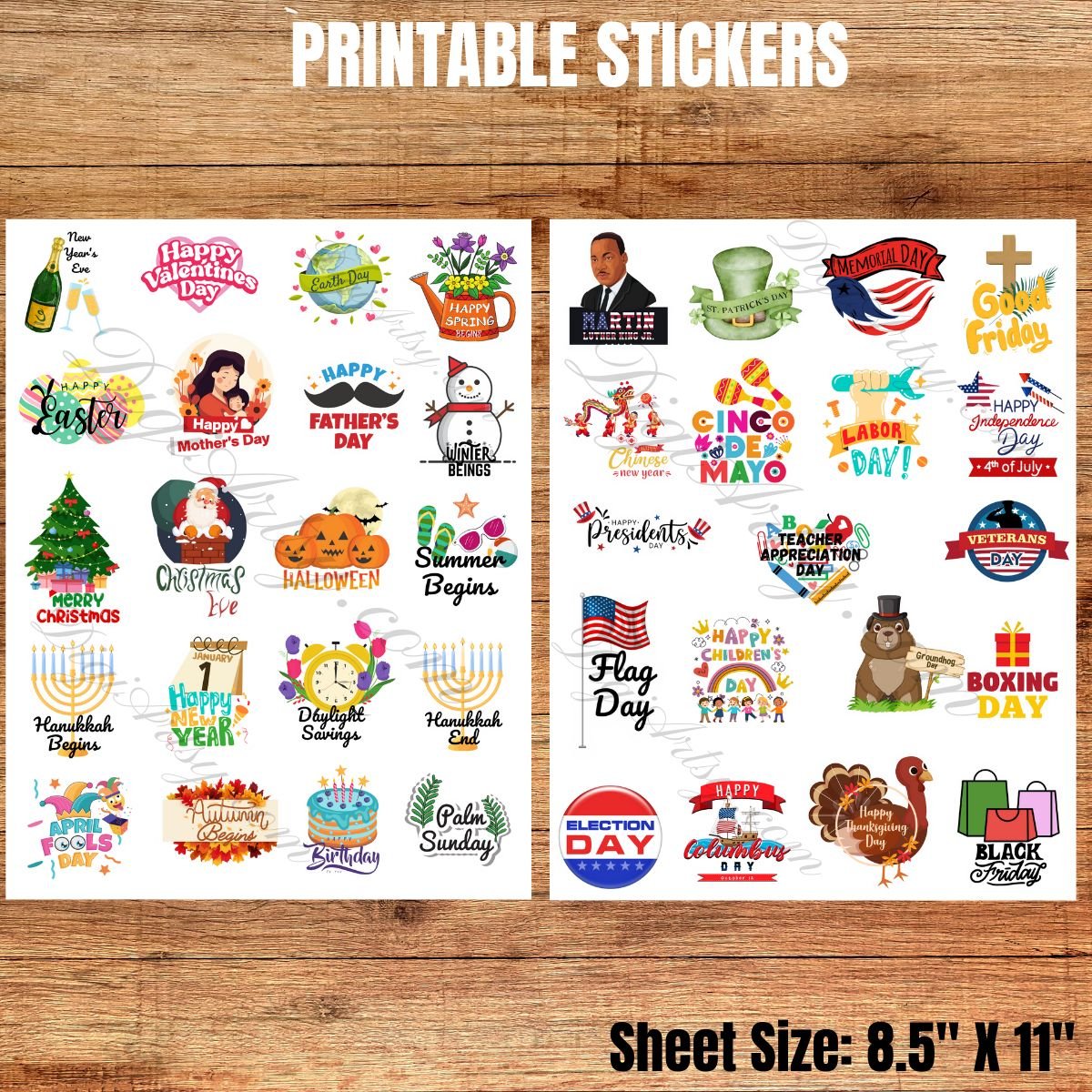 Holiday Planner Sticker Pack