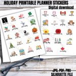 Yearly Holidays Printable stickers