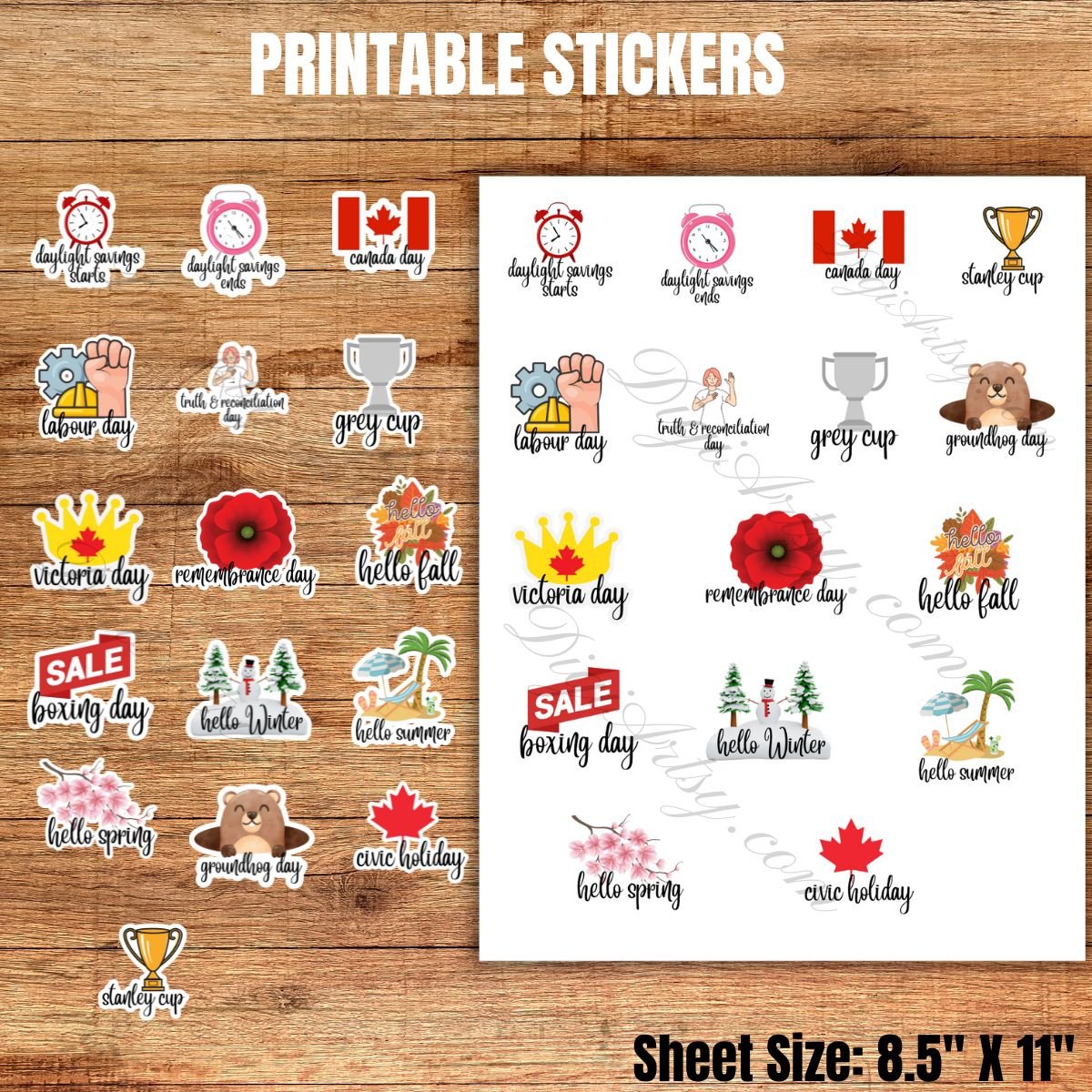 Holiday planner Stickers