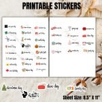 Holiday Stickers for Planners