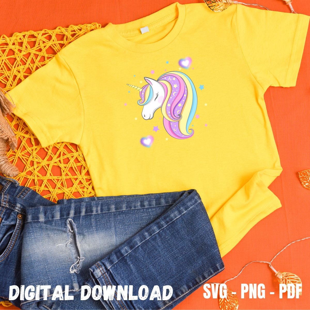 Unicorn T-shirt Print for Kids