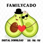 Avocado Couple T-Shirt Prints