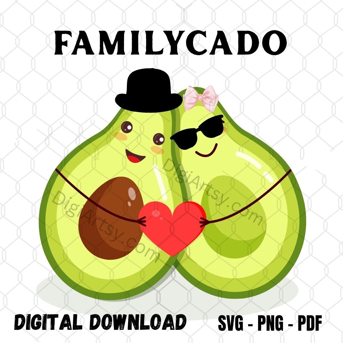 Avocado Couple T-Shirt Prints
