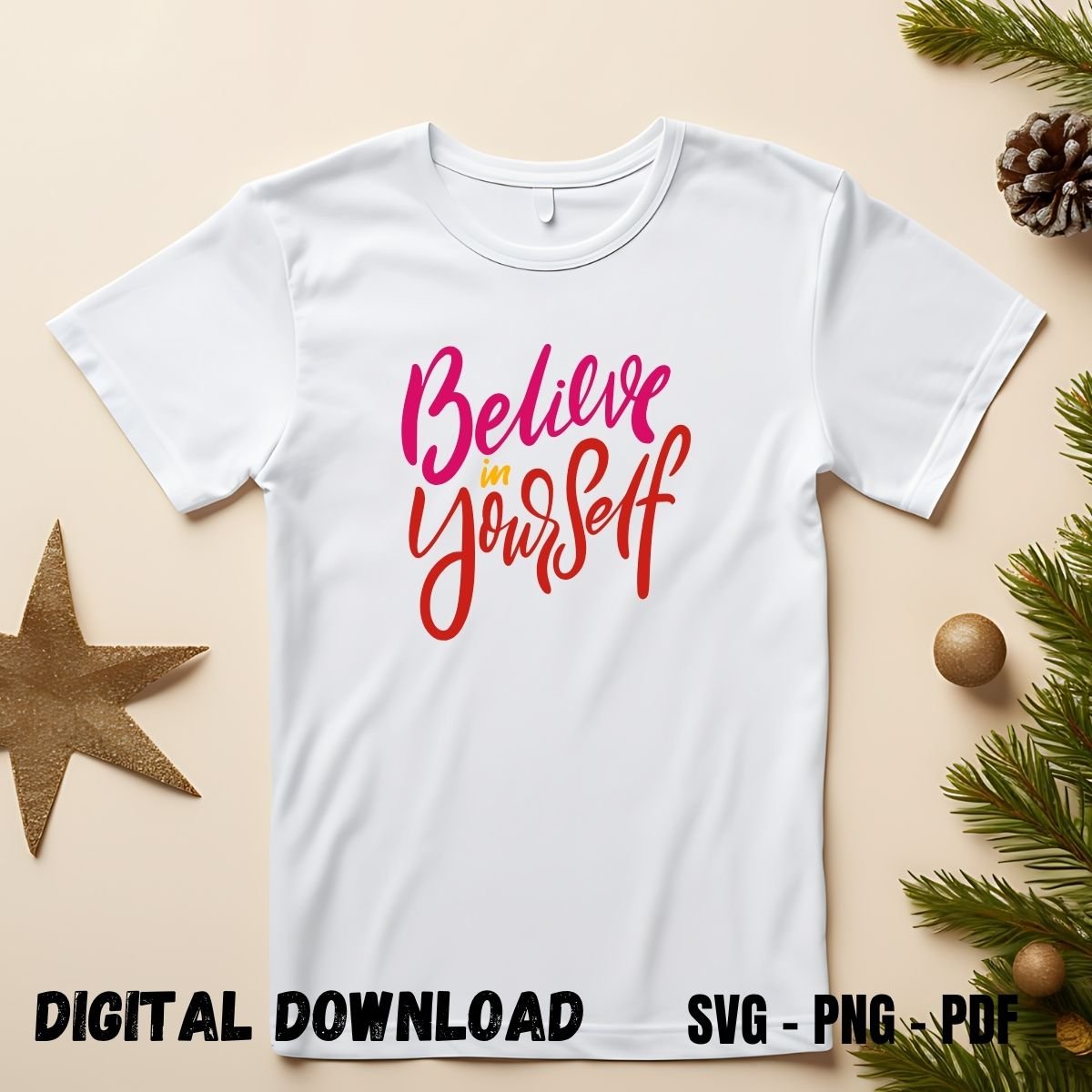 Self-growth T-shirt print