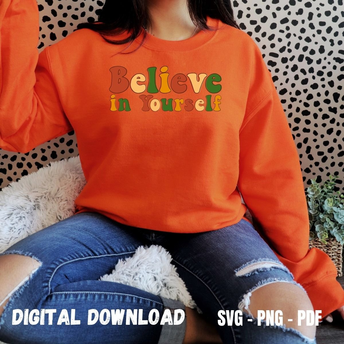 Positive affirmation shirt PNG